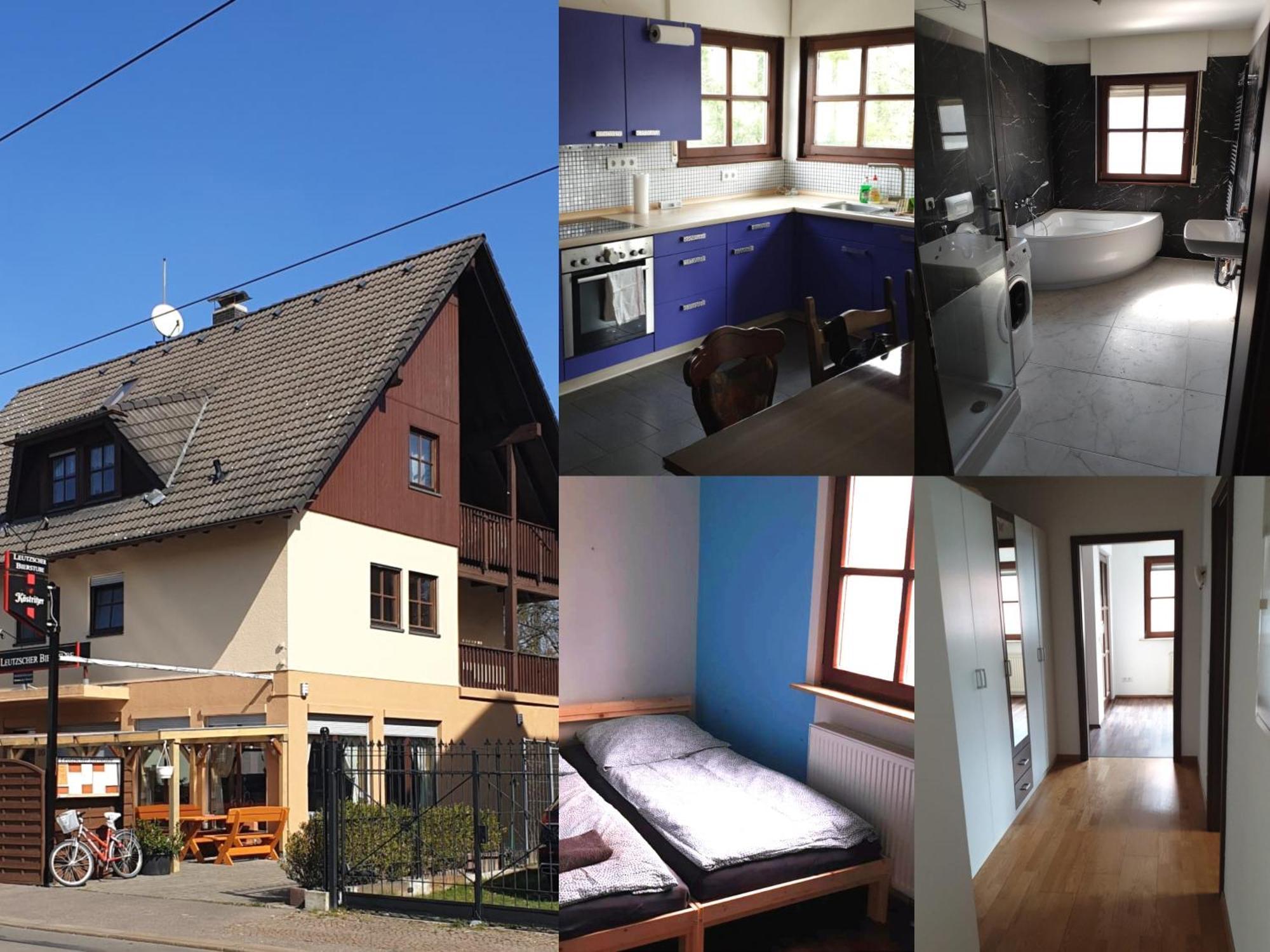 Ferienwohnung Mit 123Qm Fuer 8 Personen Mit Sehr Grossem Garten, Einfache Innen-Ausstattung ライプツィヒ エクステリア 写真
